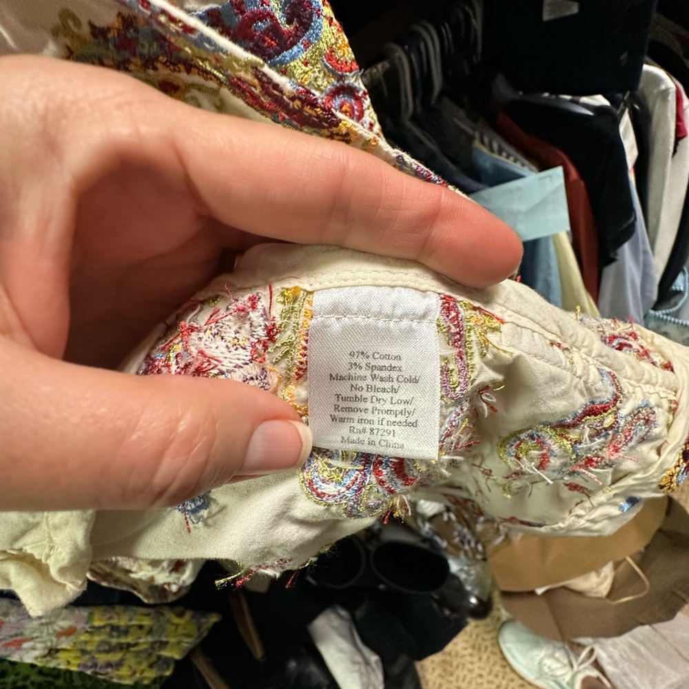 Johnny Was Women's Floral Embroidered Trench Coat - Picture 5 of 5